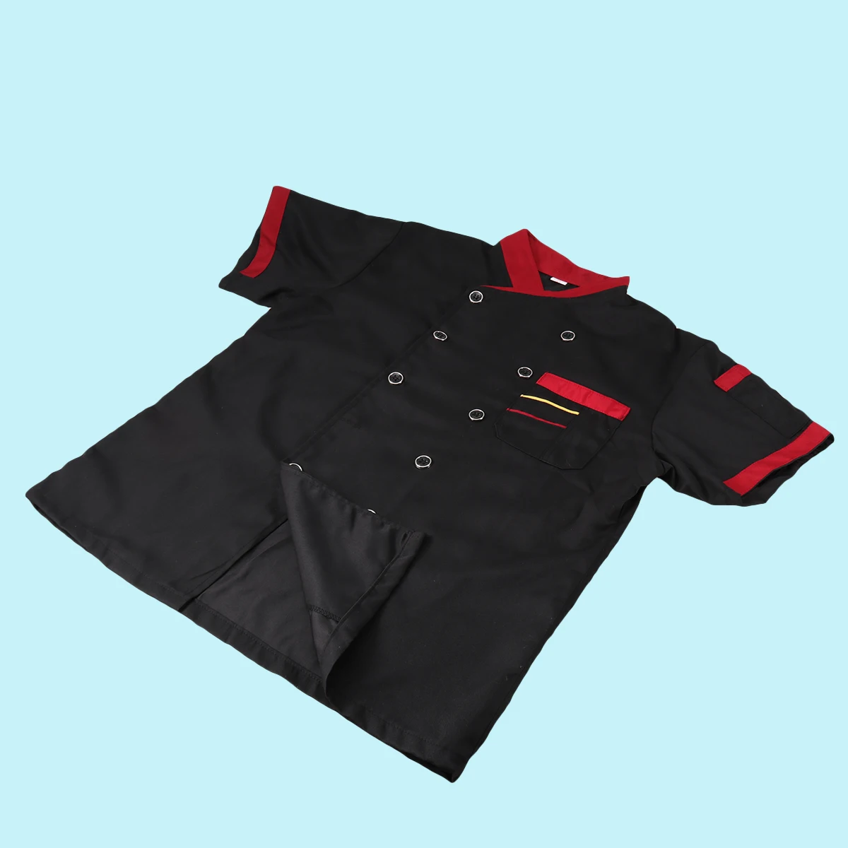 Premium Uniform Short Sleeve Unisex Wear-Resistant Oil-Proof Easy-Wash Kitchen Workwear Chefs Apparel Black
Premium Uniform Short Sleeve Unisex Wear-Resistant Oil-Proof Easy-Wash Kitchen Workwear Chefs Apparel Black