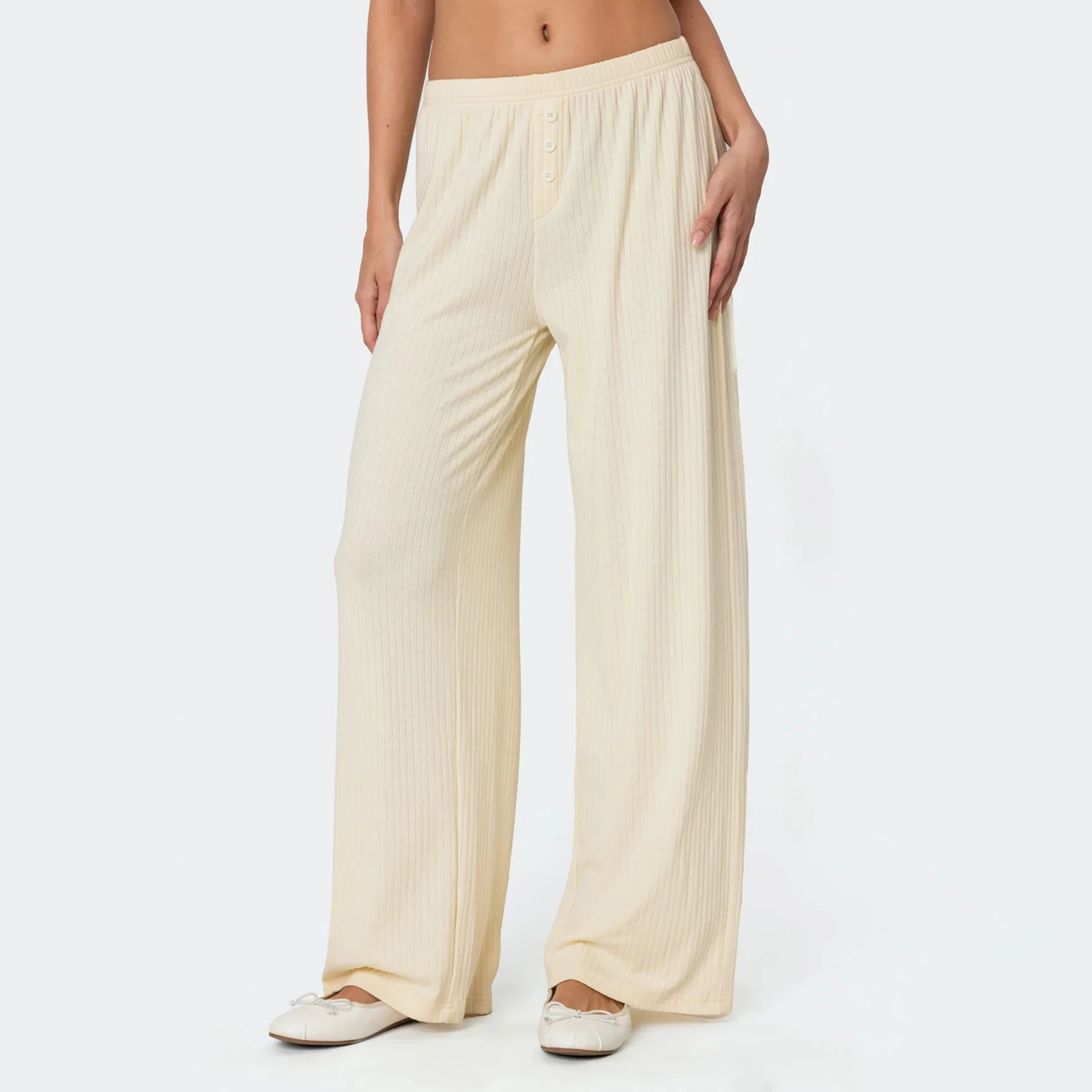 Womens Casual Lounge Pants Loose Solid Color Elastic Waist Long Trousers Streetwear
Womens Casual Lounge Pants Loose Solid Color Elastic Waist Long Trousers Streetwear