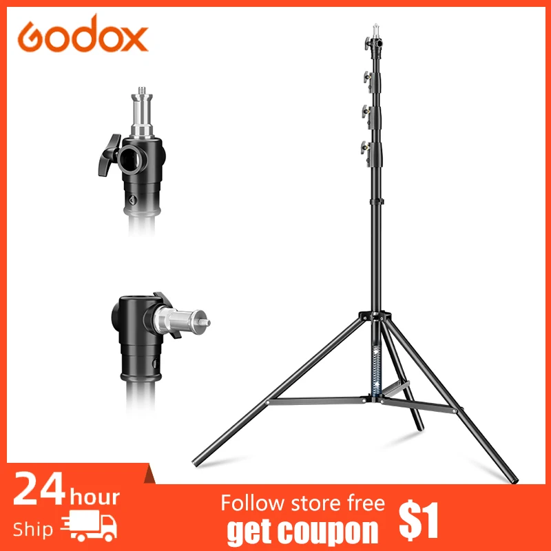 Godox 380F Heavy Duty Light Stand Max Height 380cm 1/4 and 3/8 Inch Screw Alloy Light Stand for Studio Photo Flash Lighting
Godox 380F Heavy Duty Light Stand Max Height 380cm 1/4 and 3/8 Inch Screw Alloy Light Stand for Studio Photo Flash Lighting