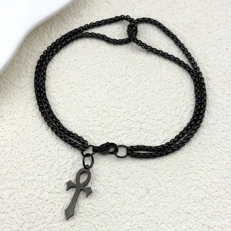 Egypt Ankh Cross Bracelet for Women Men Stainless Steel Gold Color Egyptian Key of Life Double-layer Amulet Hand Chain Jewelry
Egypt Ankh Cross Bracelet for Women Men Stainless Steel Gold Color Egyptian Key of Life Double-layer Amulet Hand Chain Jewelry