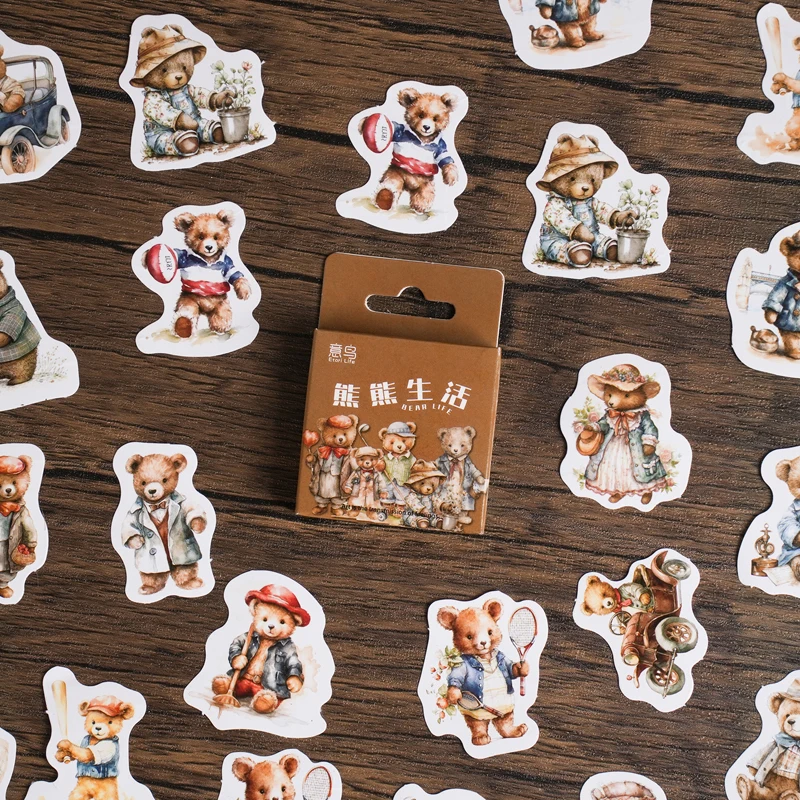 46PCS Kawaii Bear Life Small Sticky Sticker Aesthetic Colorful DIY Decoration Scrapbooking Stationery School Supplies for Kids
46PCS Kawaii Bear Life Small Sticky Sticker Aesthetic Colorful DIY Decoration Scrapbooking Stationery School Supplies for Kids