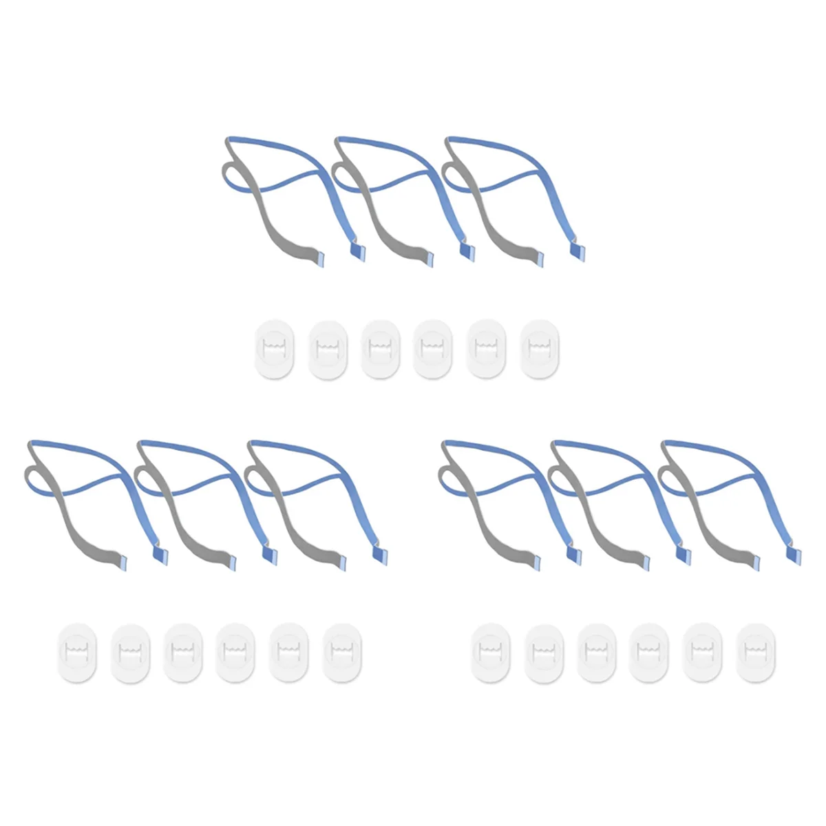 AT53 9PCS Replacement Headgear for P10 Nasal Pillow CPAP Mask Straps with 18 Adjustment Clips
AT53 9PCS Replacement Headgear for P10 Nasal Pillow CPAP Mask Straps with 18 Adjustment Clips