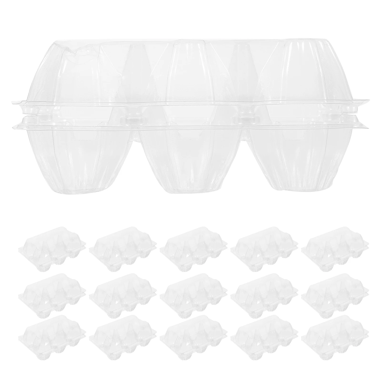50pcs Egg Container Tray Packaging Box Clear PVC Container Holder for Storage Fridge Kitchen Restaurant Reusable
50pcs Egg Container Tray Packaging Box Clear PVC Container Holder for Storage Fridge Kitchen Restaurant Reusable