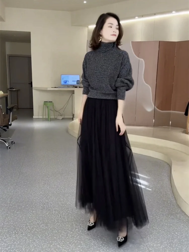 2025 autumn and winter new women fashion versatile light mature style simple temperament knitted pullover half skirt set
2025 autumn and winter new women fashion versatile light mature style simple temperament knitted pullover half skirt set