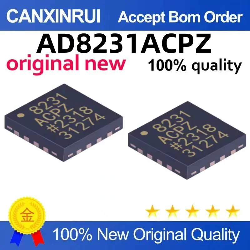 AD8231ACPZ Silk screen 8231ACPZ instrumentation amplifier LFCSP16 package Quality Assurance
AD8231ACPZ Silk screen 8231ACPZ instrumentation amplifier LFCSP16 package Quality Assurance