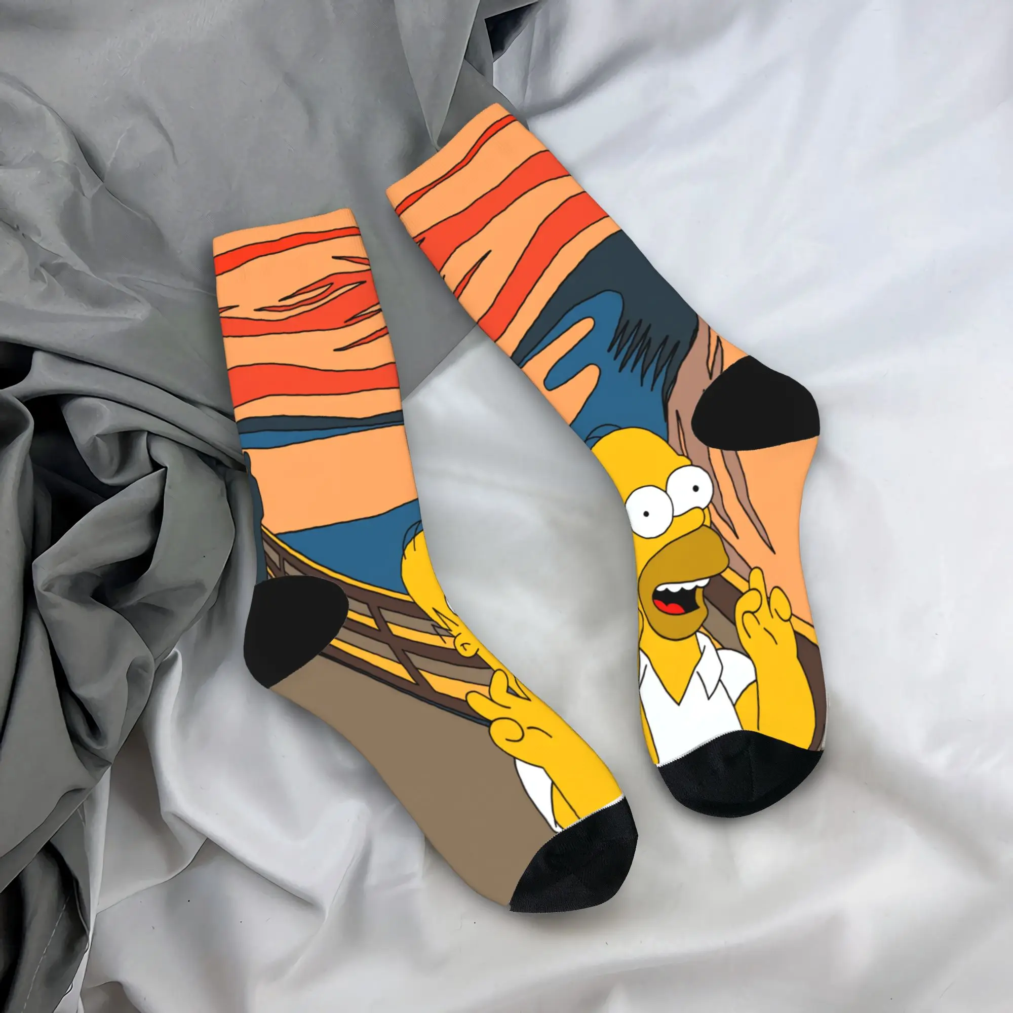 Женские и мужские носки с забавным принтом S-Simpsons The Scream Parody Art, противоскользящие, мягкие, дышащие, весенние, с графическим рисунком, для скалолазания
Женские и мужские носки с забавным принтом S-Simpsons The Scream Parody Art, противоскользящие, мягкие, дышащие, весенние, с графическим рисунком, для скалолазания