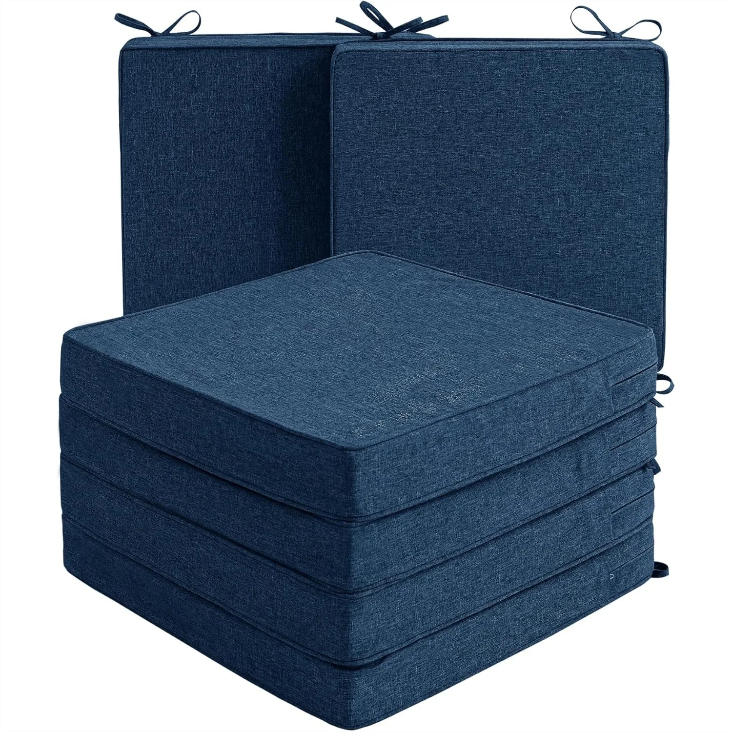 Outdoor Chair Cushions, Water-Resistant & Fade-Resistant Patio Square Seat Pads with Ties, Non-Slip Bottom, Removable Cover, Set
Outdoor Chair Cushions, Water-Resistant & Fade-Resistant Patio Square Seat Pads with Ties, Non-Slip Bottom, Removable Cover, Set