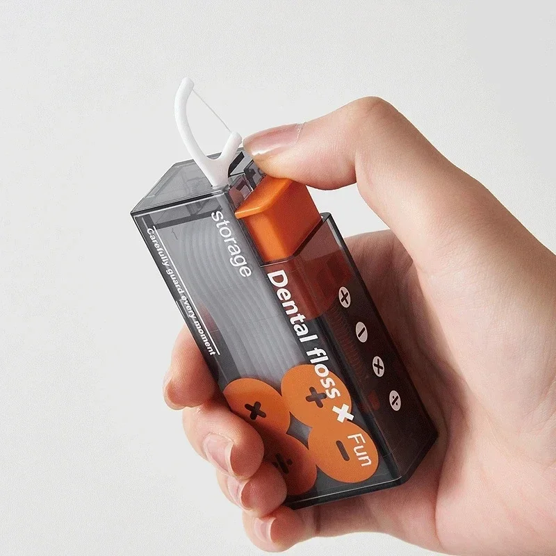 Portable Floss Dispenser Includes 10Pcs Floss Automatic Ejectable Floss Organiser Oral Care Press-on Disposable Flossing Sticks
Portable Floss Dispenser Includes 10Pcs Floss Automatic Ejectable Floss Organiser Oral Care Press-on Disposable Flossing Sticks
