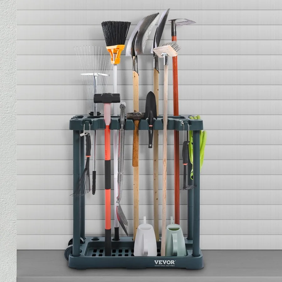 Garden Tool Storage Rack Garage Organizer 10 Slots Yard Broom Mop Holder
Garden Tool Storage Rack Garage Organizer 10 Slots Yard Broom Mop Holder