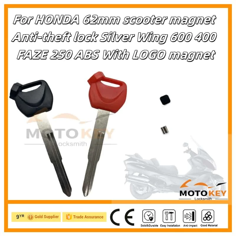 Motorcycle Key Blank with Magnetic for Honda Forza 250/Silver Wing 400/600 Uncut Ignition Replacement Spare Key Magnet with logo
Motorcycle Key Blank with Magnetic for Honda Forza 250/Silver Wing 400/600 Uncut Ignition Replacement Spare Key Magnet with logo