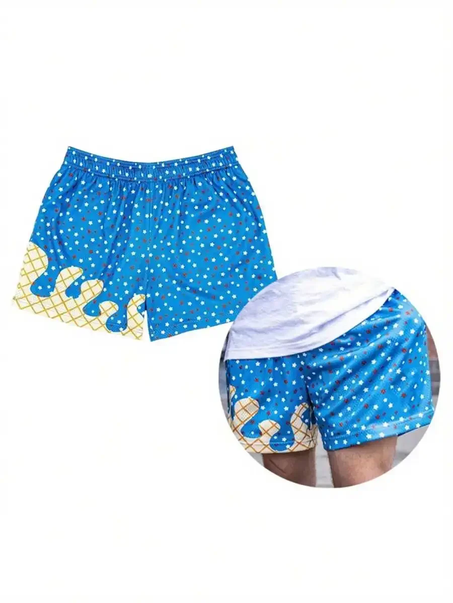 Ice Cream Print Stretchable Breathable Baseball Shorts With Pockets Casual Sports Shorts
Ice Cream Print Stretchable Breathable Baseball Shorts With Pockets Casual Sports Shorts