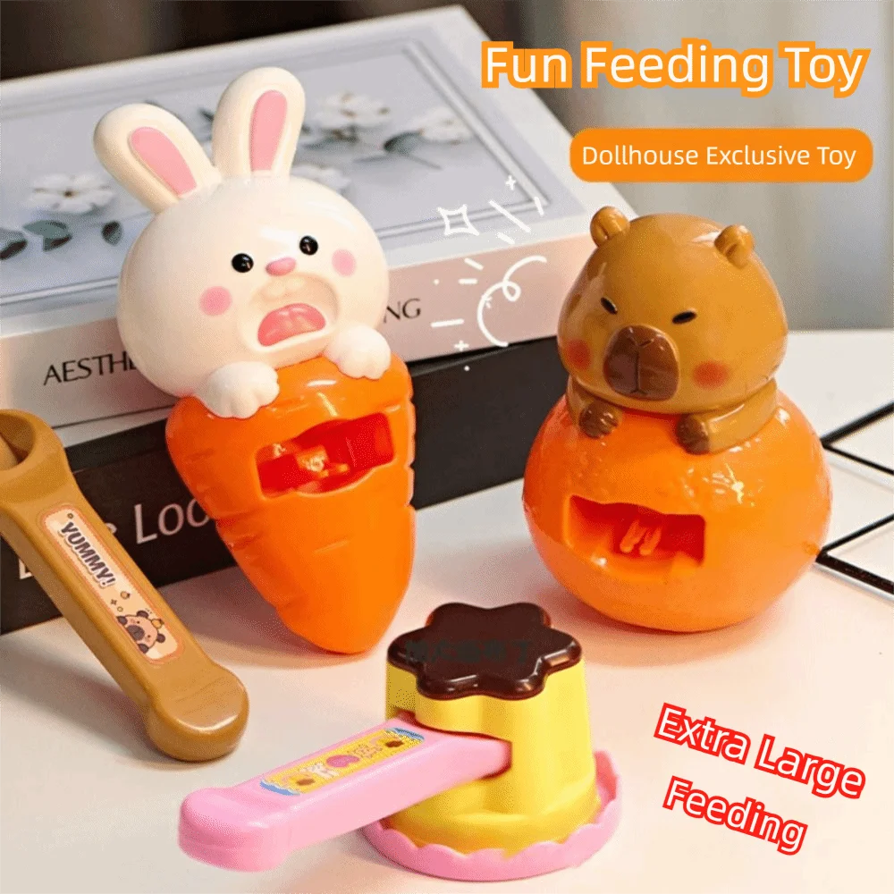 Kawaii Rabbit/Capybara Pudding Feeding Toy Simulation Decompression Role Play Toy Food Feeding Toys Early Education
Kawaii Rabbit/Capybara Pudding Feeding Toy Simulation Decompression Role Play Toy Food Feeding Toys Early Education