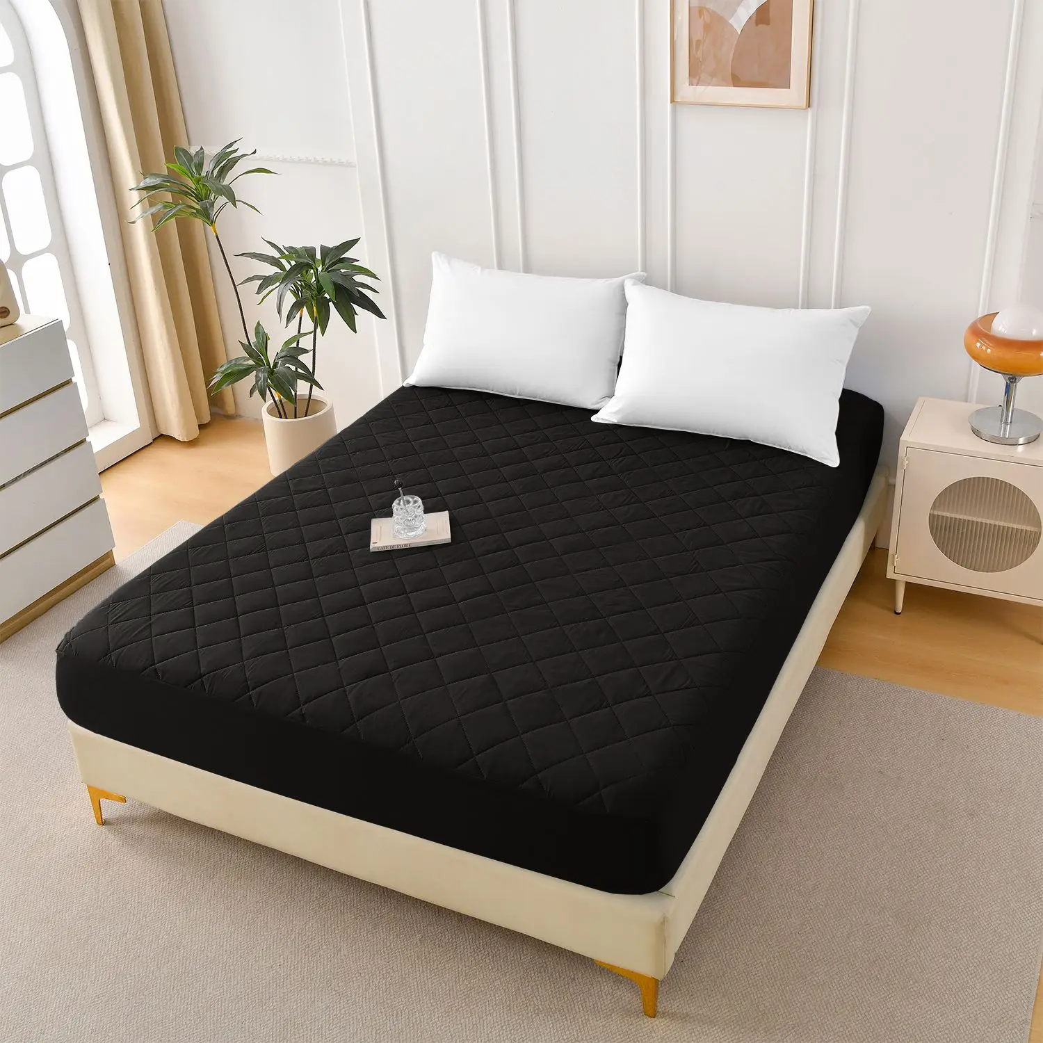 Grid Ultrasonic Waterproof Mattress Protector - Queen Size, Noiseless, Hypoallergenic & Breathable, Fitted Sheet Style
Grid Ultrasonic Waterproof Mattress Protector - Queen Size, Noiseless, Hypoallergenic & Breathable, Fitted Sheet Style