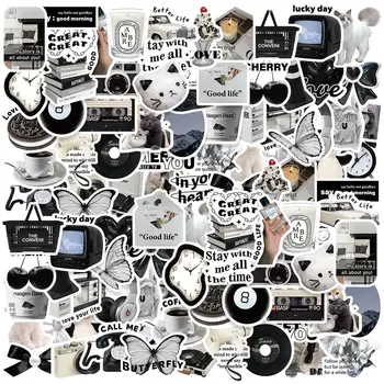 Etori Life 학생 DIY 노트북, 스크랩북, 문구 장식 스티커, 만화, 귀여운 절묘한 문학품, 50 개