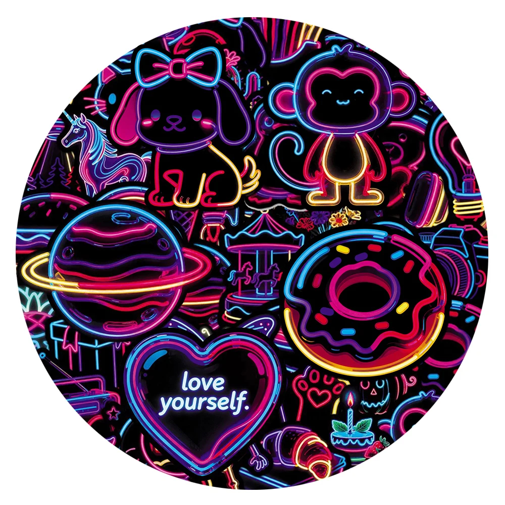 10/30/50pcs Cute Neon Light Animal Food Stickers Funny Cartoon Graffiti Decals Waterproof DIY Laptop Fridge Phone Sticker Gift
10/30/50pcs Cute Neon Light Animal Food Stickers Funny Cartoon Graffiti Decals Waterproof DIY Laptop Fridge Phone Sticker Gift