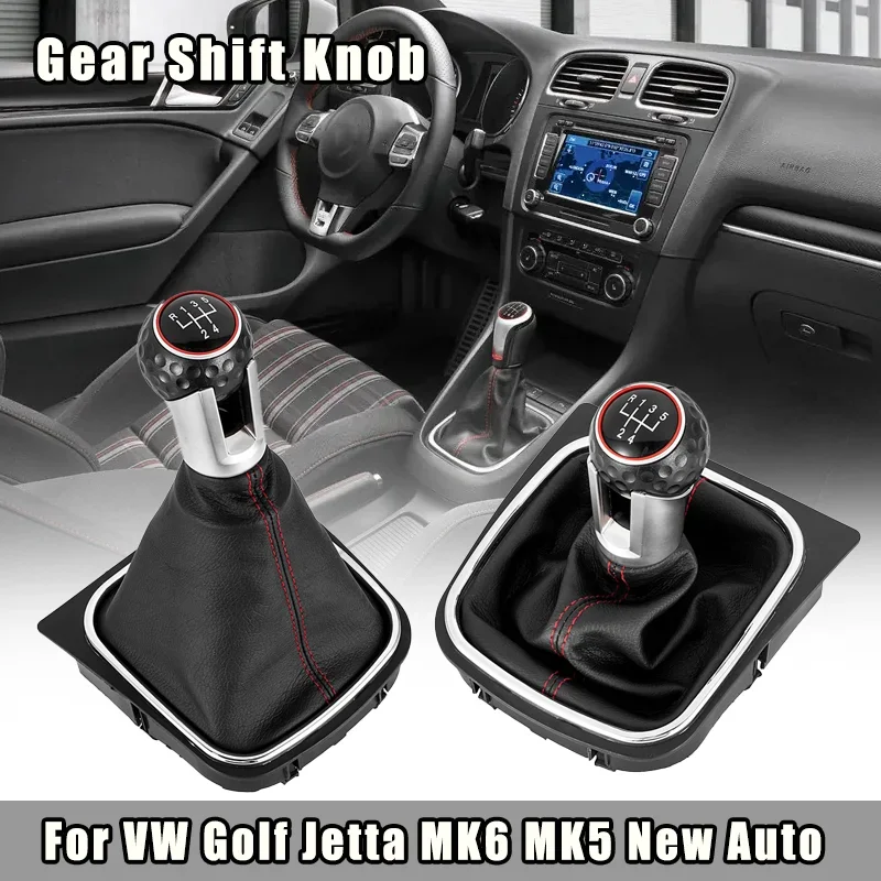 High Quality Car Accessories 5/6 Speed Manual Shift Gear Knob With Boot Cover For VW Golf Jetta MK6 MK5 New Auto Parts Interior
High Quality Car Accessories 5/6 Speed Manual Shift Gear Knob With Boot Cover For VW Golf Jetta MK6 MK5 New Auto Parts Interior