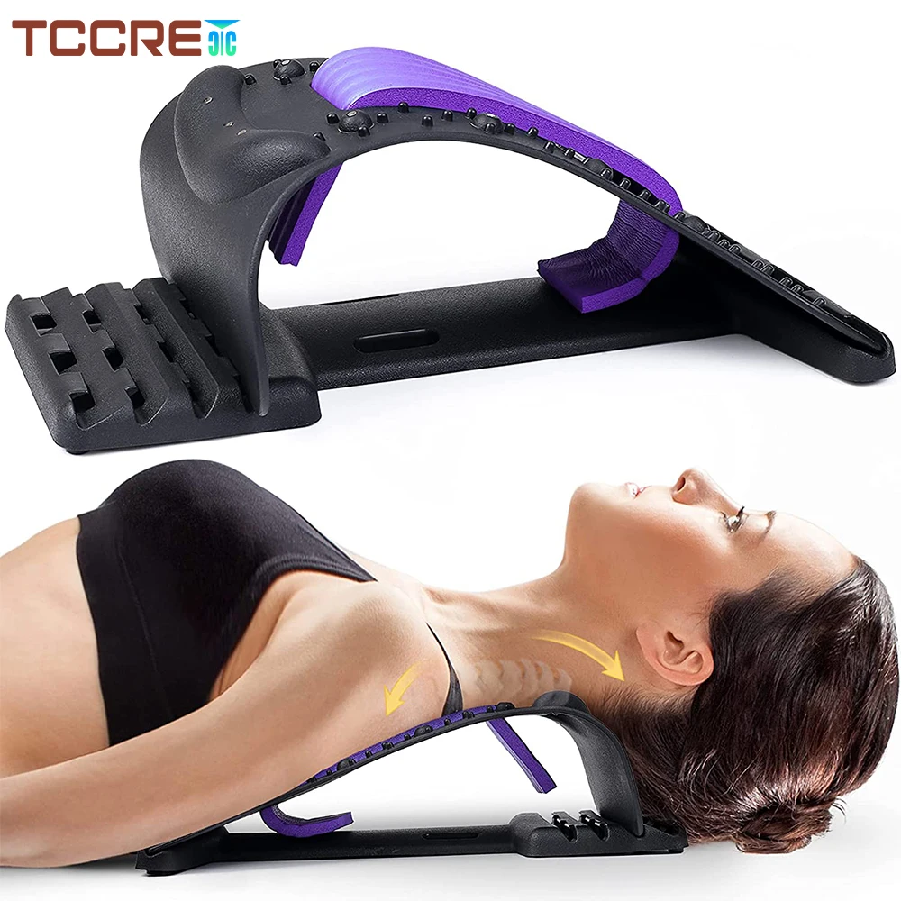 4 Level Adjustable Back Stretcher Equipment Magic Neck Stretch Massage Tools Fitness Lumbar Support Relaxation Spine Pain Relief
4 Level Adjustable Back Stretcher Equipment Magic Neck Stretch Massage Tools Fitness Lumbar Support Relaxation Spine Pain Relief