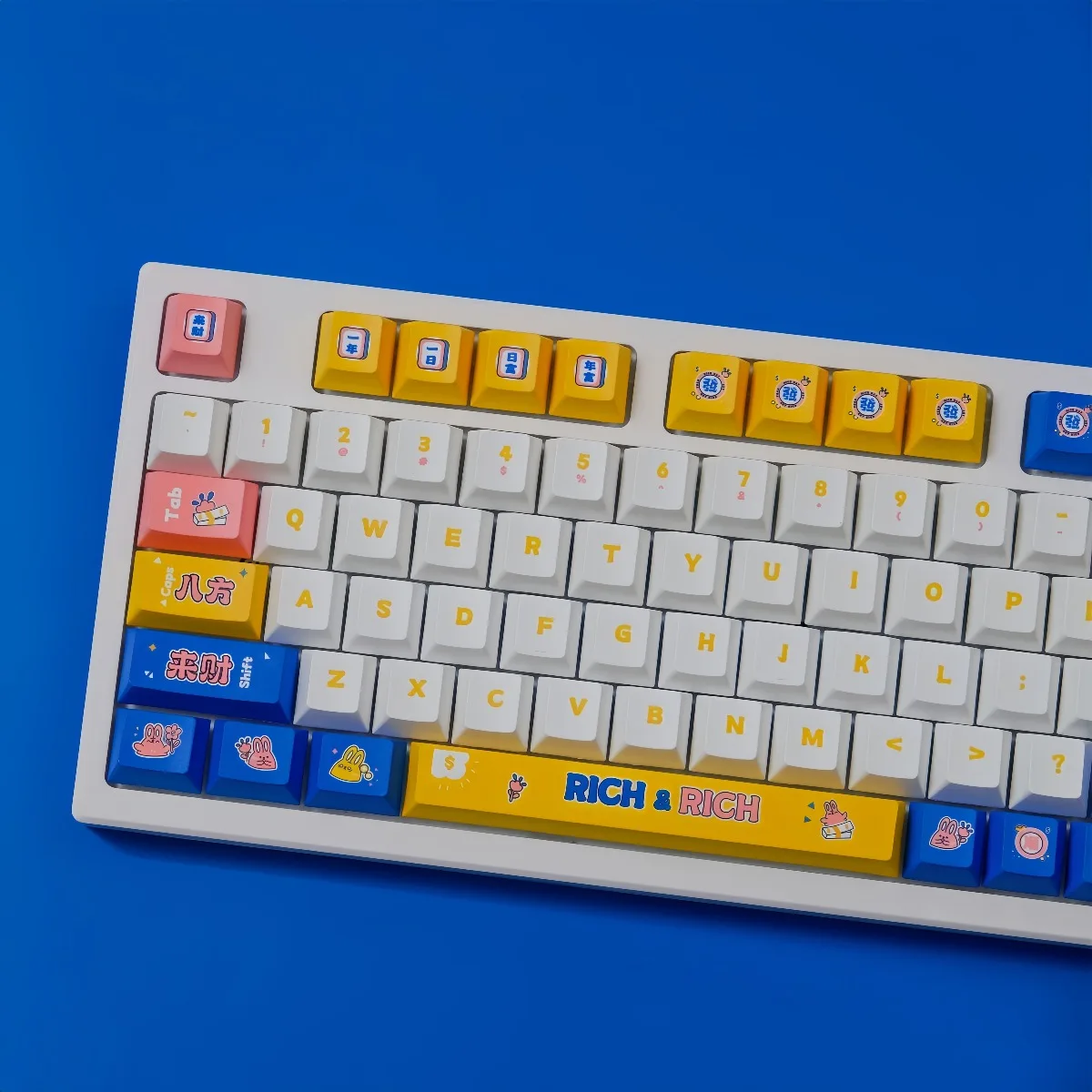 151 Keys PBT Keycaps Set, Dye Sub, IOS Keys, 7U Spacebar, Split Shift, ANSI Layout, For Cherry MX Mechanical Keyboard,Cute Style 
151 Keys PBT Keycaps Set, Dye Sub, IOS Keys, 7U Spacebar, Split Shift, ANSI Layout, For Cherry MX Mechanical Keyboard,Cute Style