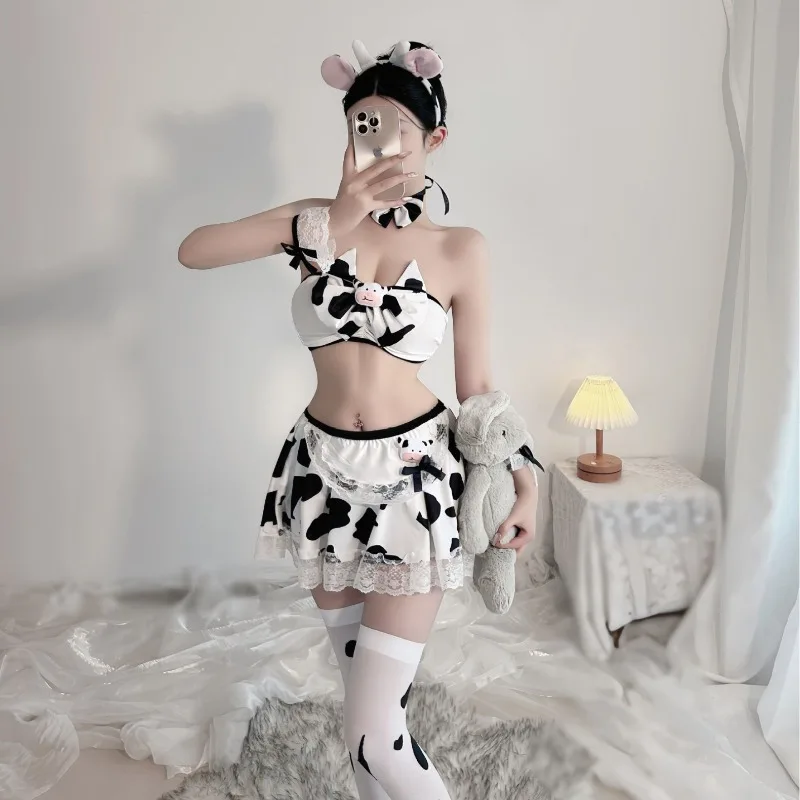 Sexy Cow Girl Maid Uniform Lolita Costumes Erotic Lingerie Set Nightclub Cosplay Anime Dress Role Play Bed Temptation+Stockings
Sexy Cow Girl Maid Uniform Lolita Costumes Erotic Lingerie Set Nightclub Cosplay Anime Dress Role Play Bed Temptation+Stockings