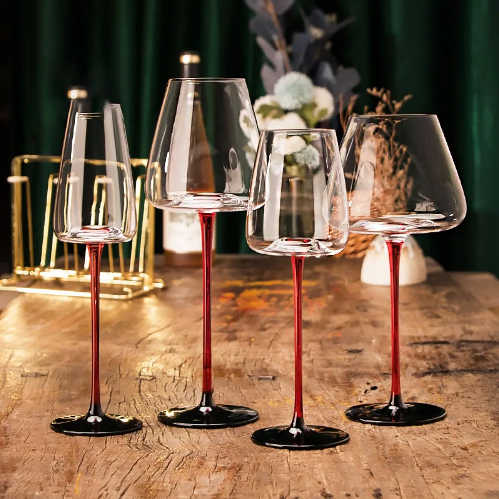 2pcs Glassware Hand-blown Crystal Red Wine Glasses Red Holder Concave Bottom Champagne Goblet European Style Red Wine Cup Event
2pcs Glassware Hand-blown Crystal Red Wine Glasses Red Holder Concave Bottom Champagne Goblet European Style Red Wine Cup Event