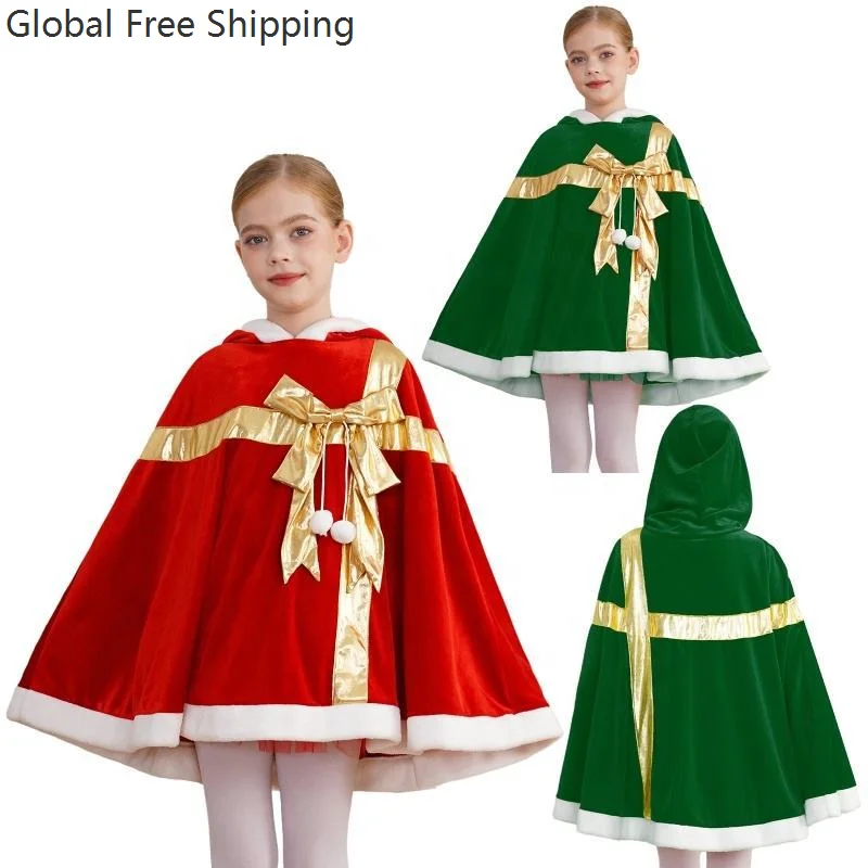 Christmas Costume Kindergarten Activity Stage Performance Velvet Cape Cosplay Santa Claus Children's Gift Bow-Adorned capes 2026
Christmas Costume Kindergarten Activity Stage Performance Velvet Cape Cosplay Santa Claus Children's Gift Bow-Adorned capes 2026