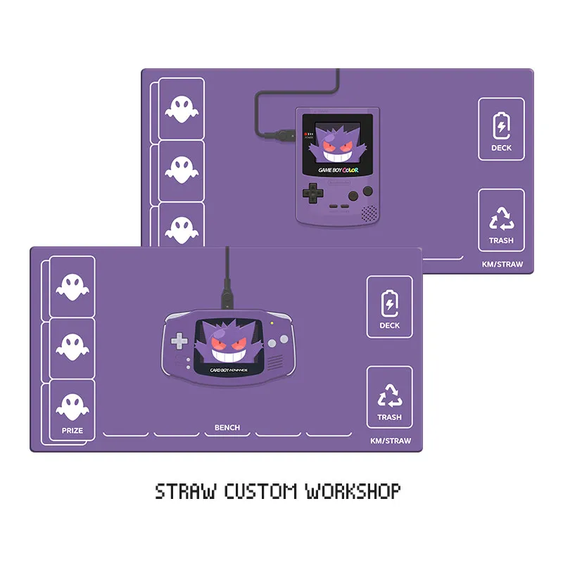 Cartoon PTCG GBA&GBC Gengar DIY self-made Anime Game Card Rubber Card Pad Mouse Pad Keyboard Pad 580*300*2mm
Cartoon PTCG GBA&GBC Gengar DIY self-made Anime Game Card Rubber Card Pad Mouse Pad Keyboard Pad 580*300*2mm