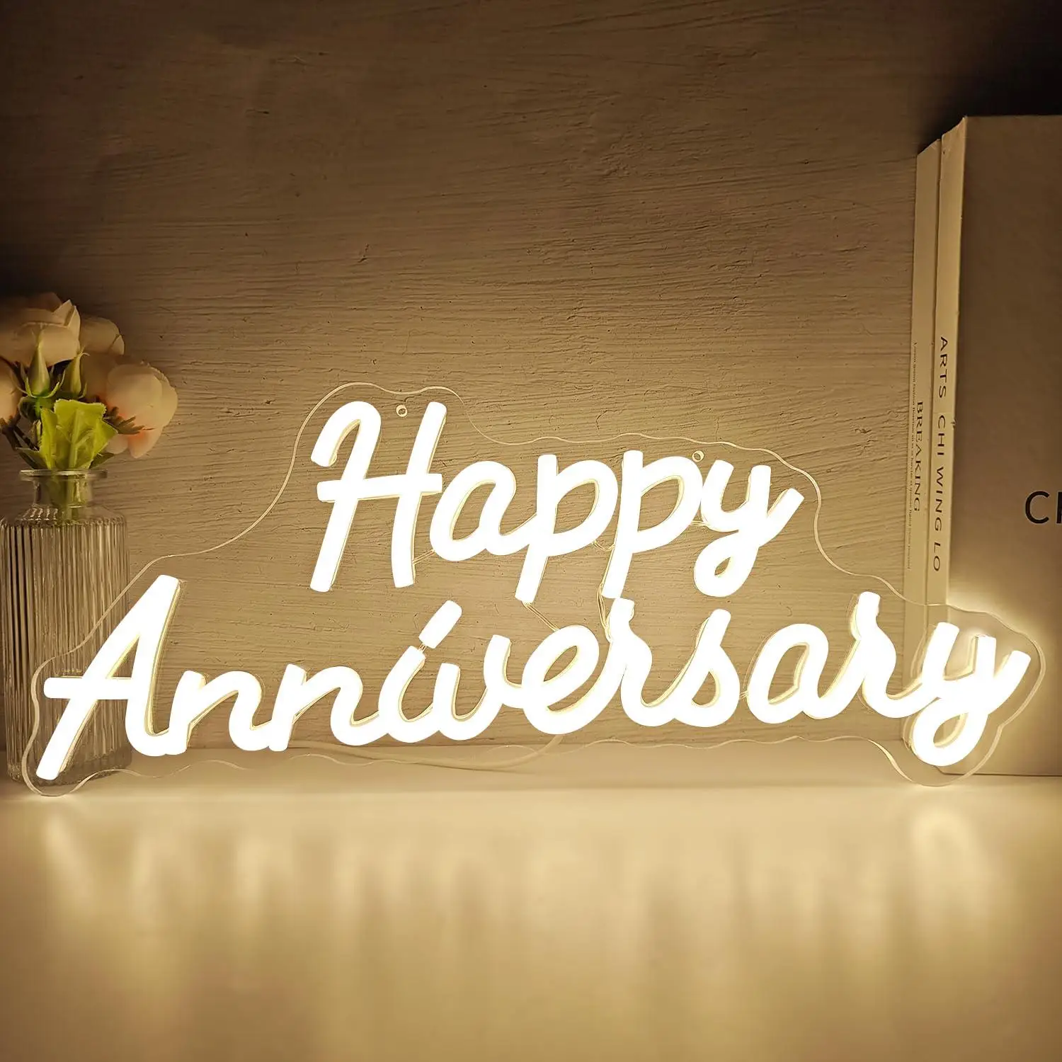 Happy Anniversary Neon Sign Adds Warm Romantic Vibe to Wedding Anniversary Parties Homes and Couple Themed Spaces Special Gifts
Happy Anniversary Neon Sign Adds Warm Romantic Vibe to Wedding Anniversary Parties Homes and Couple Themed Spaces Special Gifts