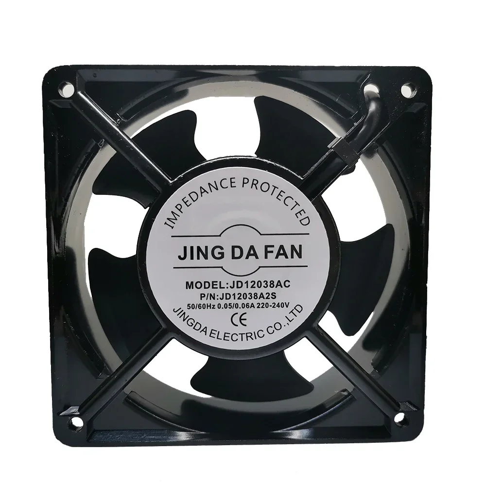 New and original Jingda Jing Da Fan oil bearing axial flow fan jd12038ac 220v0.14a AC cooling fan
New and original Jingda Jing Da Fan oil bearing axial flow fan jd12038ac 220v0.14a AC cooling fan