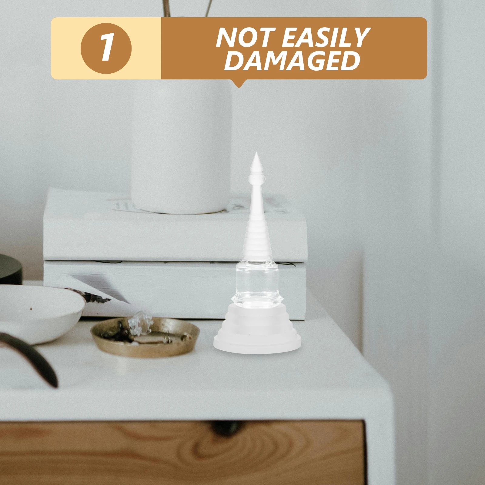 Acrylic Pagoda nament Home Decoration Sturdy Material Unique Design Auspicious Shape Small Statue Vintage Decor
Acrylic Pagoda nament Home Decoration Sturdy Material Unique Design Auspicious Shape Small Statue Vintage Decor