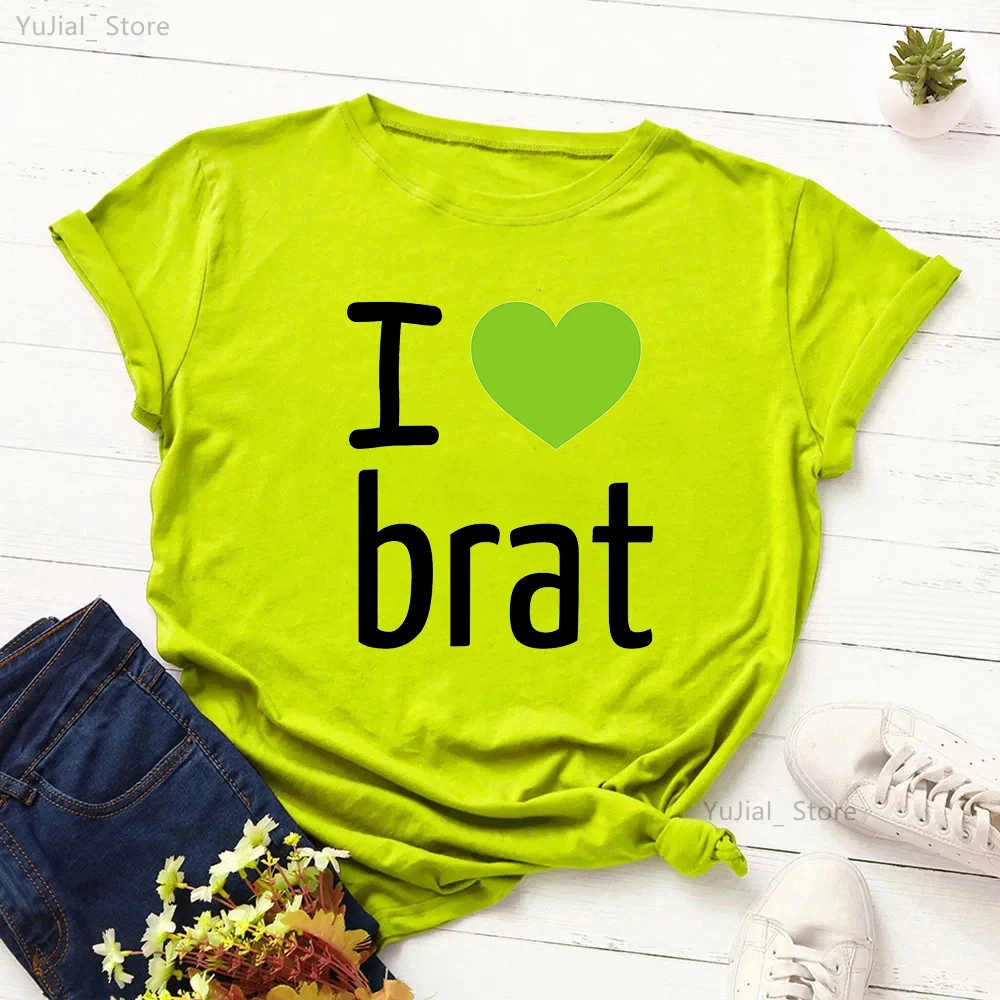 Charli Xcx Brat Letter Printed T Shirt Girls Summer Fashion Tshirt Women Green Pink White T-Shirt Female Harajuku Shirt
Charli Xcx Brat Letter Printed T Shirt Girls Summer Fashion Tshirt Women Green Pink White T-Shirt Female Harajuku Shirt