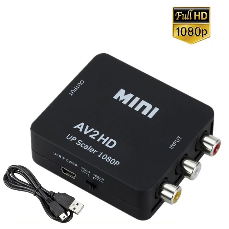 HDMI-compatible to AV Adapter HDTV To AV RCA Adapter Converter 1080P RCA AV Video Composite AV Converter For PC HDTV Projector
HDMI-compatible to AV Adapter HDTV To AV RCA Adapter Converter 1080P RCA AV Video Composite AV Converter For PC HDTV Projector