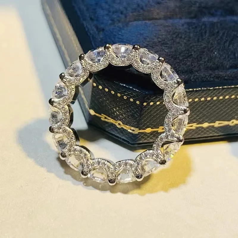 Eternity Lab Diamond Ring 100% Real 925 Sterling Silver Party Wedding Band Rings for Women Men Promise Jewelry
Eternity Lab Diamond Ring 100% Real 925 Sterling Silver Party Wedding Band Rings for Women Men Promise Jewelry