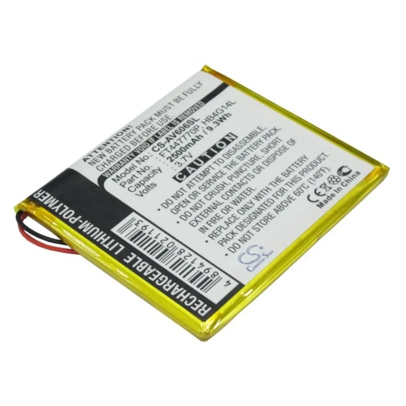 Media Player Battery 3.7V/2500mAh 2500mah battery for ARCHOS AV605 120/160/30/80 Wifi FT447770P HB4G14L MP3, MP4, PMP
Media Player Battery 3.7V/2500mAh 2500mah battery for ARCHOS AV605 120/160/30/80 Wifi FT447770P HB4G14L MP3, MP4, PMP