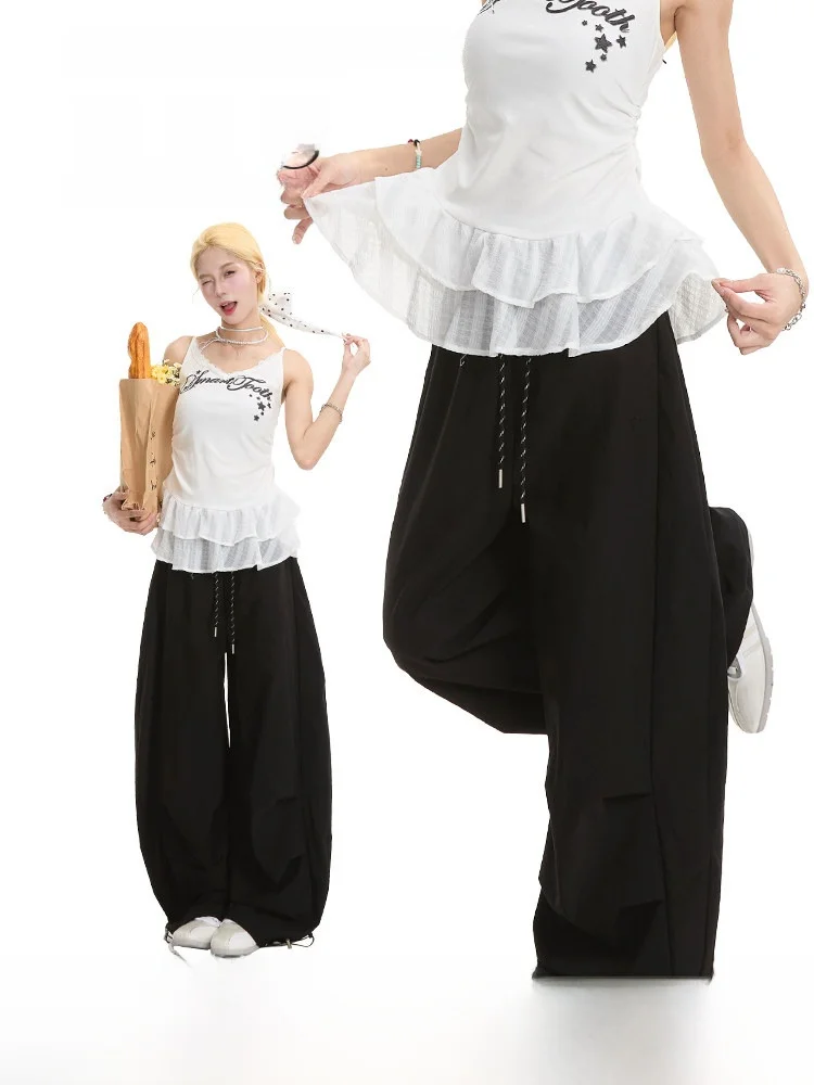 Женские легкие быстросохнущие спортивные брюки NERESUM для активного отдыха, повседневные брюки в американском стиле с широкими штанинами, утягивающие, длинные
Женские легкие быстросохнущие спортивные брюки NERESUM для активного отдыха, повседневные брюки в американском стиле с широкими штанинами, утягивающие, длинные