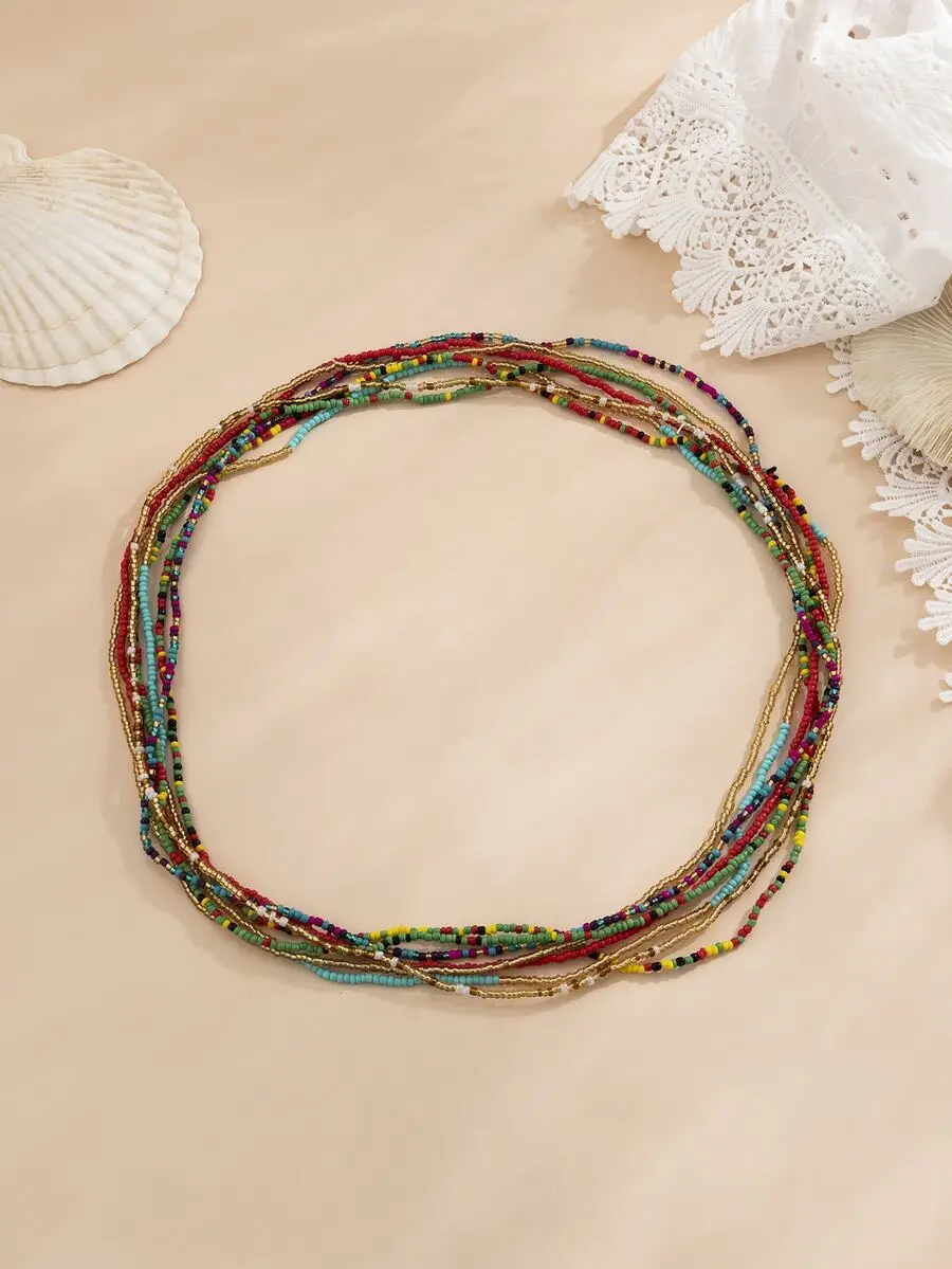 7pcs Multicolor Beaded Waist Chain For Women Bohemian Style Body Jewelry
7pcs Multicolor Beaded Waist Chain For Women Bohemian Style Body Jewelry