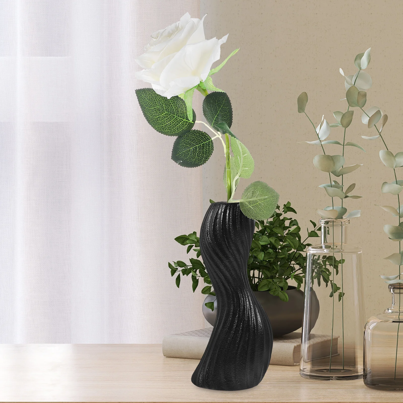 Ceramic Vase Artistic Irregular Shape Rustic Decorative Flower Arrangement Vase for Home Table Desktop Modern Floral Decor
Ceramic Vase Artistic Irregular Shape Rustic Decorative Flower Arrangement Vase for Home Table Desktop Modern Floral Decor