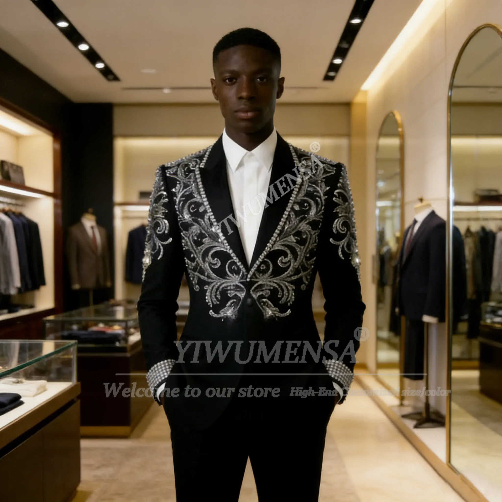 Эксклюзивные свадебные костюмы для мужчин из 2 предметов: пиджак на одной пуговице и брюки, индивидуальный пошив, для жениха, на банкет, смокинг
Эксклюзивные свадебные костюмы для мужчин из 2 предметов: пиджак на одной пуговице и брюки, индивидуальный пошив, для жениха, на банкет, смокинг