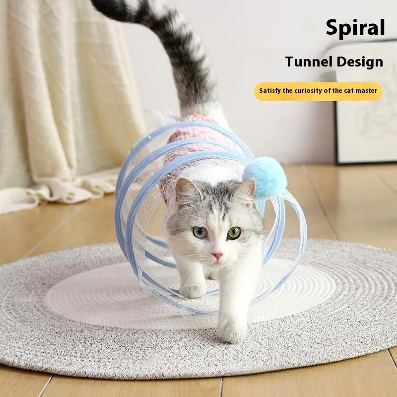 Foldable Cat Tunnel Toy | Self-Entertainment Pet Supplies with Steel Wire Teaser
Foldable Cat Tunnel Toy | Self-Entertainment Pet Supplies with Steel Wire Teaser