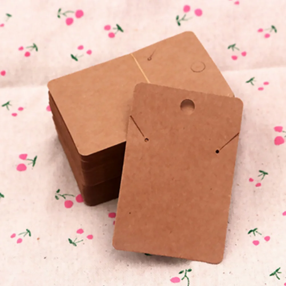 100pcs Retro Kraft Paper Earring Display Cards 6X9Cm Vintage Jewelry Tags For Ear Studs Necklaces Bracelets Holder Organizers
100pcs Retro Kraft Paper Earring Display Cards 6X9Cm Vintage Jewelry Tags For Ear Studs Necklaces Bracelets Holder Organizers