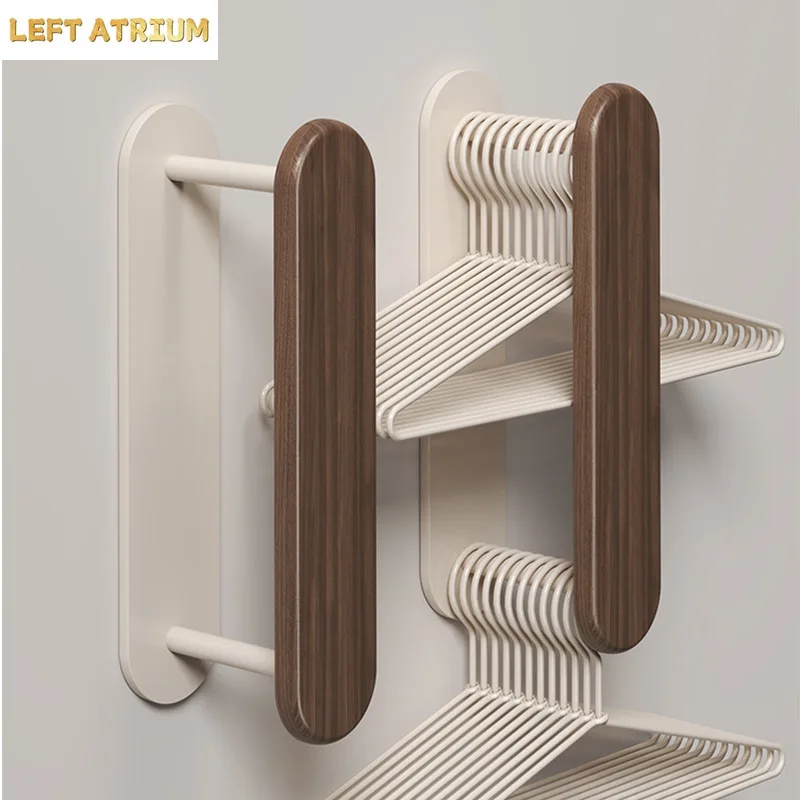 HeMu No Drill Wall Mounted Hanger Organizer, Wood Grain Hanger Storage Rack, Space Saving Hanger Holder for Laundry Room Closet
HeMu No Drill Wall Mounted Hanger Organizer, Wood Grain Hanger Storage Rack, Space Saving Hanger Holder for Laundry Room Closet