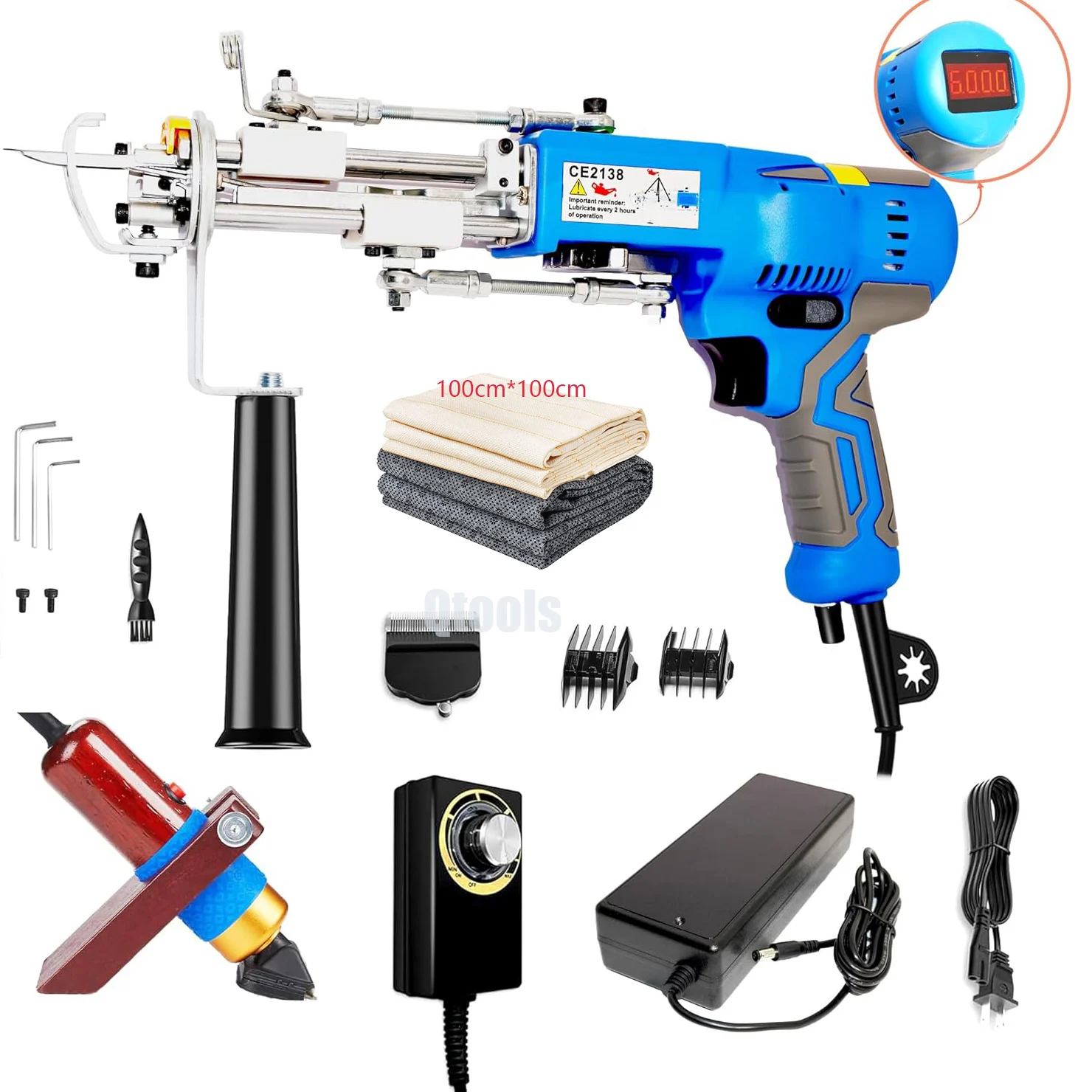 AK-V Tufting Gun 2in1 With Trimmer Cut Loop Pile Brushless Motor With LED Light & Carving Clippers Tufting Gun Starter Kit
AK-V Tufting Gun 2in1 With Trimmer Cut Loop Pile Brushless Motor With LED Light & Carving Clippers Tufting Gun Starter Kit