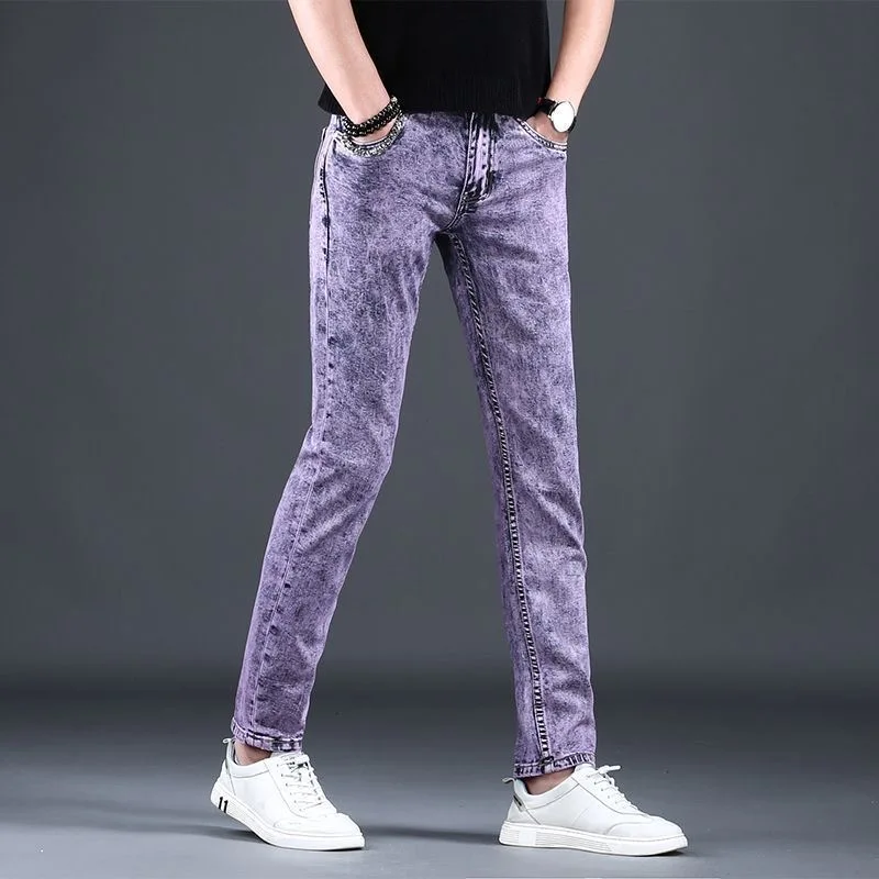 Spring/Autumn Fashion Solid Color American Retro Purple Stretch Denim Pants Men's Casual Sports High Quality Straight Leg Jeans
Spring/Autumn Fashion Solid Color American Retro Purple Stretch Denim Pants Men's Casual Sports High Quality Straight Leg Jeans