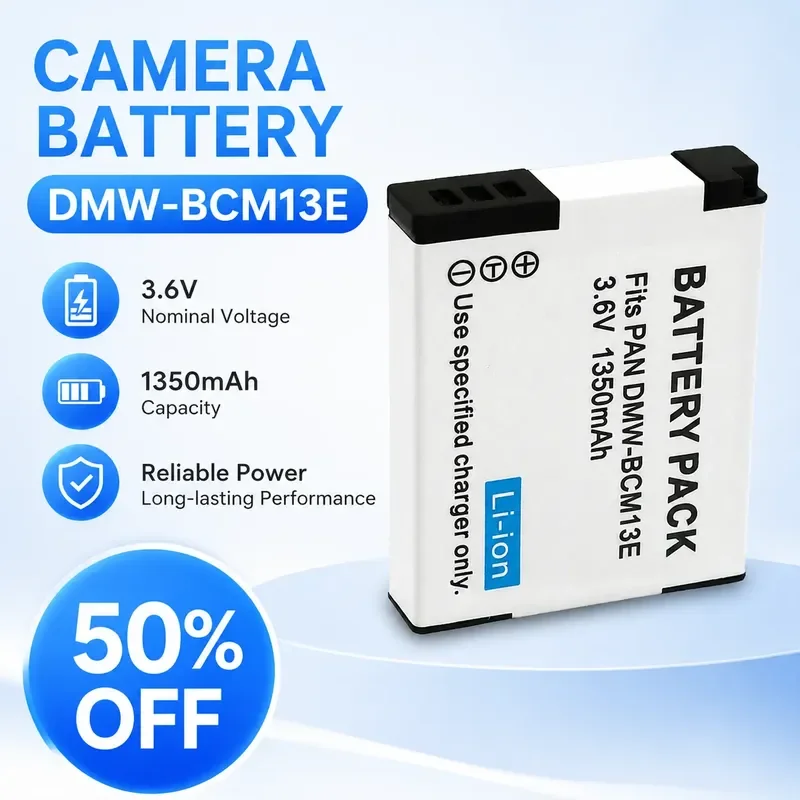 DMW-BCM13E 3.6V 1350mAh Li-ion Camera Battery for Panasonic DMC-ZS35 ZS40 ZS45 ZS50 ZS30 FT5 Digital Camera
DMW-BCM13E 3.6V 1350mAh Li-ion Camera Battery for Panasonic DMC-ZS35 ZS40 ZS45 ZS50 ZS30 FT5 Digital Camera