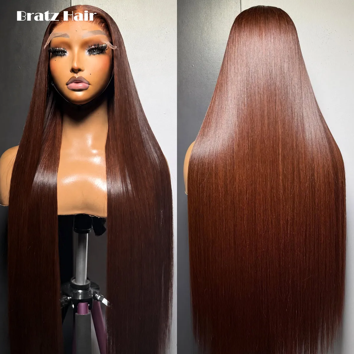 Glueless 13x4 Chocolate Brown Lace Front Wigs Human Hair 400 Density Straight Lace Frontal Human Hair Wig Pre Plucked Brown Wigs
Glueless 13x4 Chocolate Brown Lace Front Wigs Human Hair 400 Density Straight Lace Frontal Human Hair Wig Pre Plucked Brown Wigs