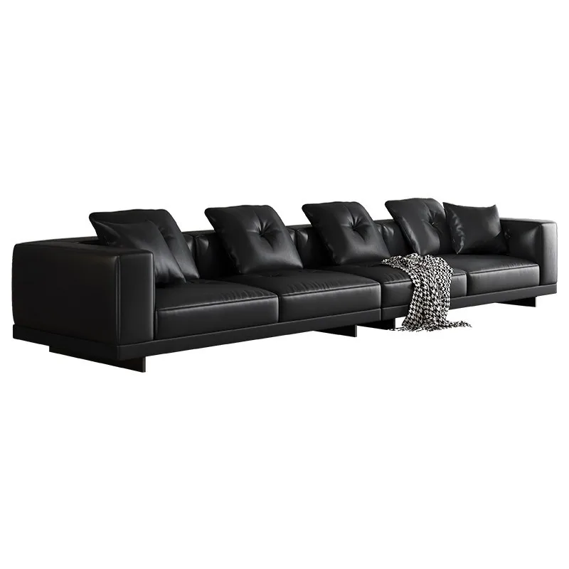 Italian minimalist leather sofa, living room villa large flat top layer cowhide leather art sofa
Italian minimalist leather sofa, living room villa large flat top layer cowhide leather art sofa