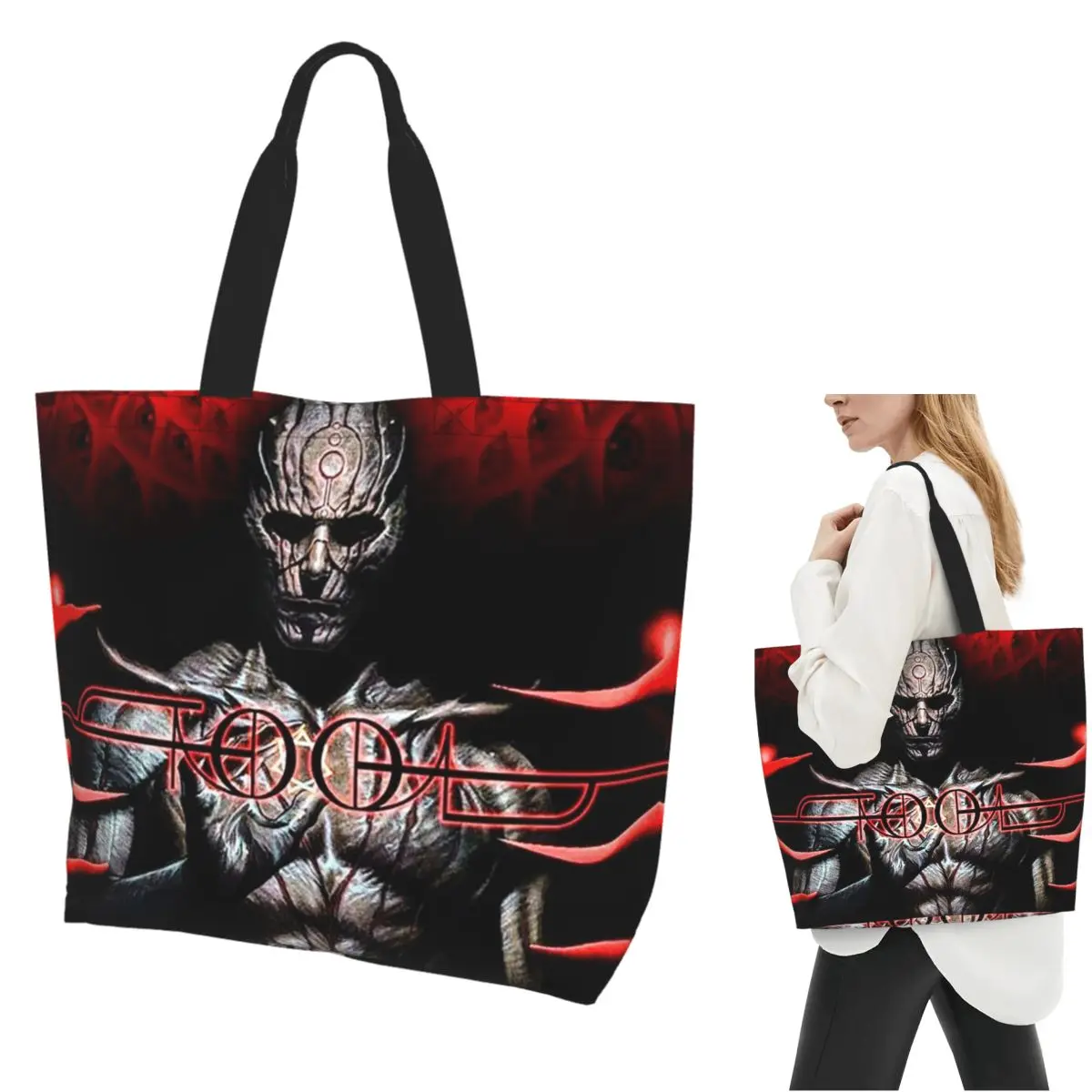 Tool Band Lateralus Heavy Metal Shopping Tote Bag Canvas Large Capacity Shoulder Bags Shopper Grocery Handbag for Women
Tool Band Lateralus Heavy Metal Shopping Tote Bag Canvas Large Capacity Shoulder Bags Shopper Grocery Handbag for Women