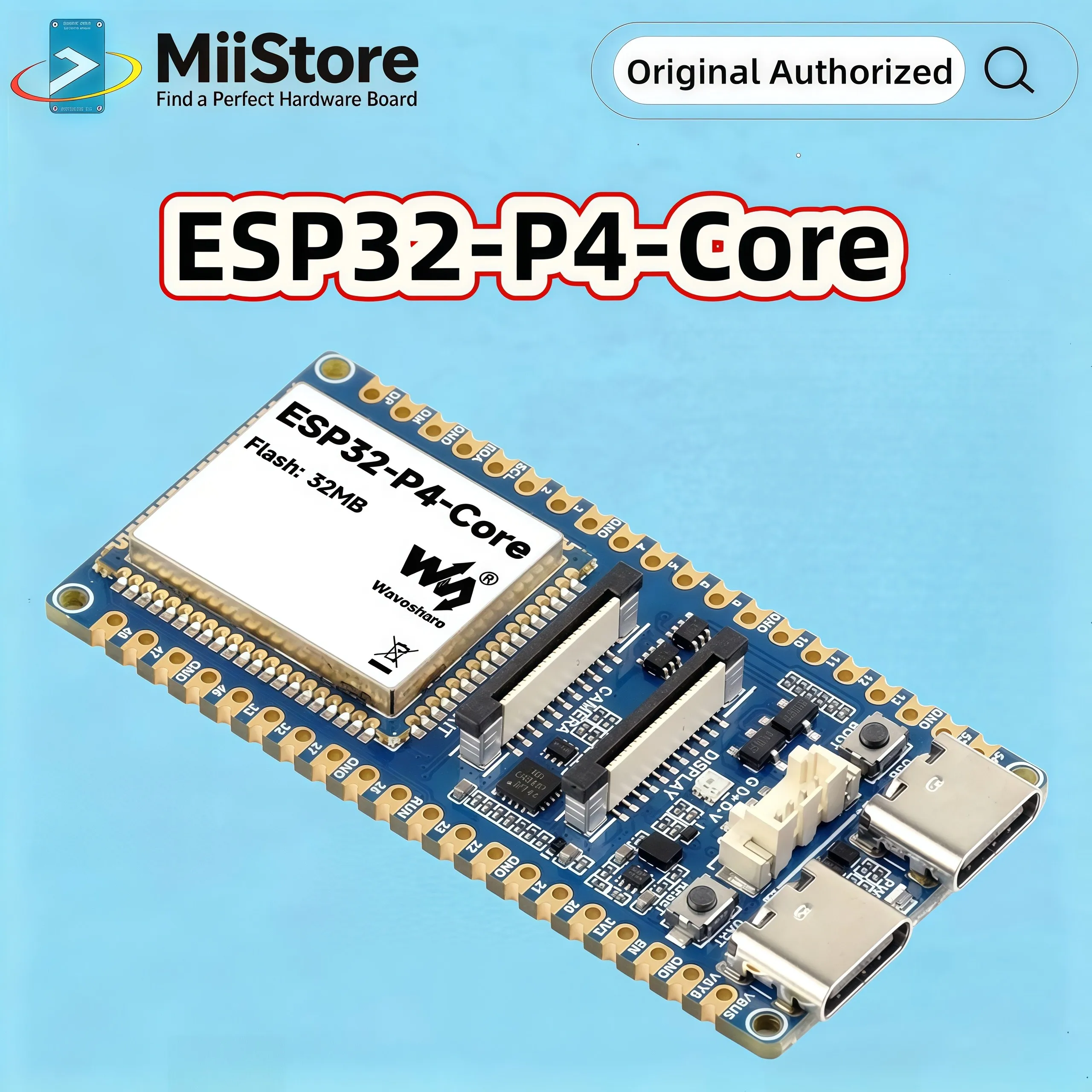 Waveshare ESP32-P4-Core High-performance Development Board Based on ESP32-P4, Equipped with RISC-V 32-bit Dual-core
Waveshare ESP32-P4-Core High-performance Development Board Based on ESP32-P4, Equipped with RISC-V 32-bit Dual-core
