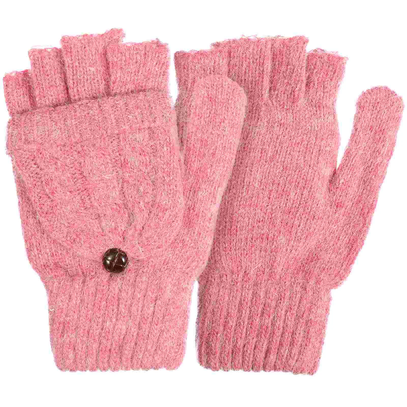Warm Gloves Convertible Wool Out of Shape Winter Finger Pink for Women Mittens Man
Warm Gloves Convertible Wool Out of Shape Winter Finger Pink for Women Mittens Man