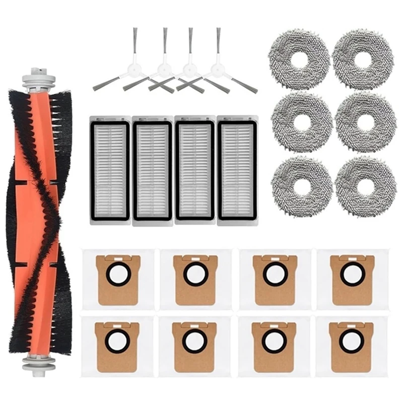 Main Side Brush Hepa Filter Mop Dust Bag Replacement Robot Vacuum Cleaner Parts For Dreame Bot L20 Ultra / X20 Pro Accessories
Main Side Brush Hepa Filter Mop Dust Bag Replacement Robot Vacuum Cleaner Parts For Dreame Bot L20 Ultra / X20 Pro Accessories