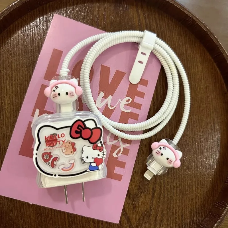 4Pcs/Set Sanrio Hellokitty Shake Data Cable Protector Kawaii For iPhone 15 14 13 12 Charger Protective Cover Winder Accessories
4Pcs/Set Sanrio Hellokitty Shake Data Cable Protector Kawaii For iPhone 15 14 13 12 Charger Protective Cover Winder Accessories